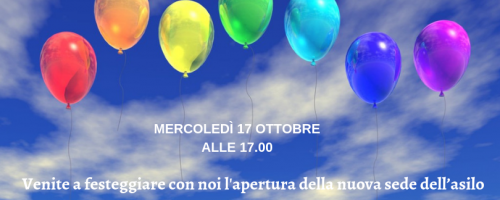 Inaugurazione della nuova sede! Mercoledì 17 ottobre alle 17.00